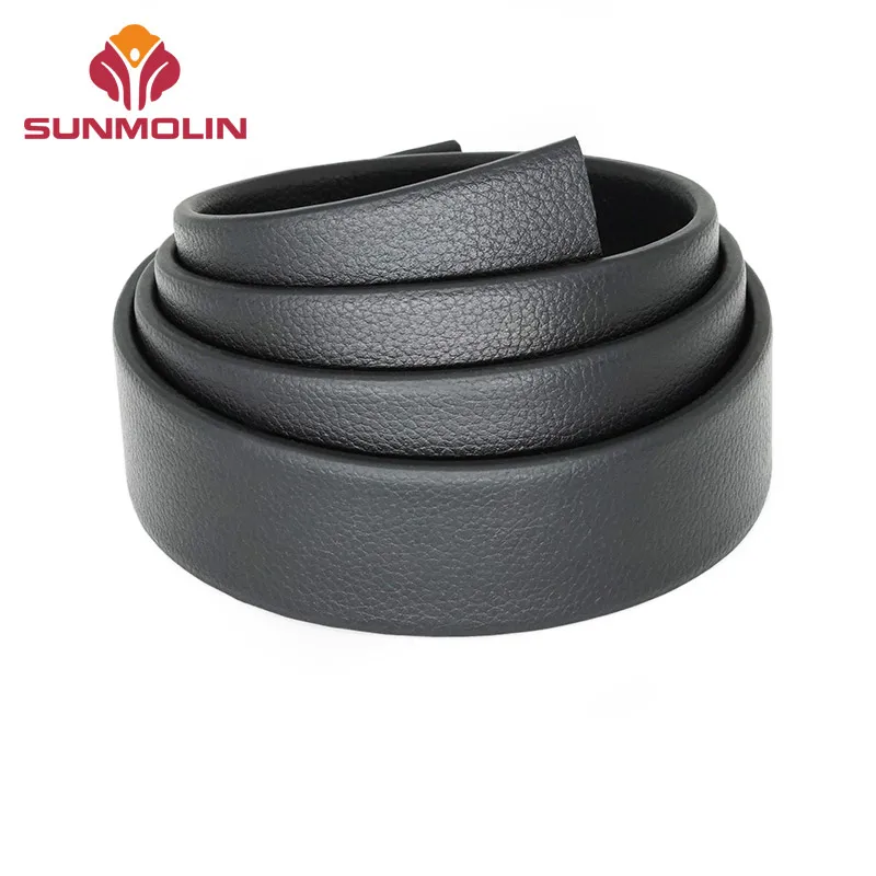 Custom leather texture abrasion resistant waterproof belt silicone pvc coated webbing leather strap