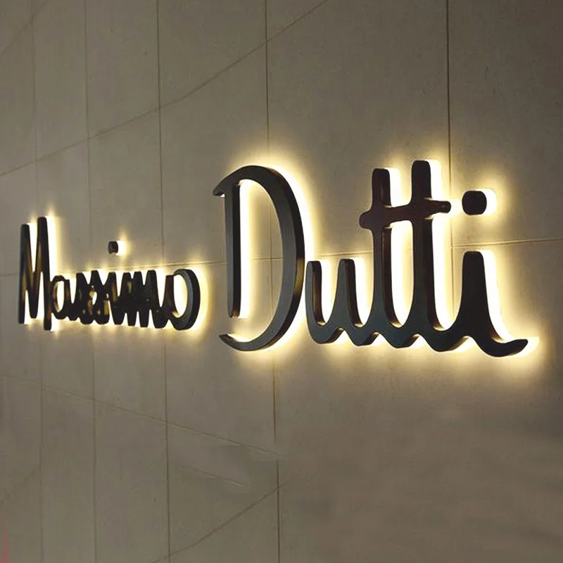 Laser Cut Customized logo Led Lighting Acrylic Sign Box Plexiglass Advertising Light