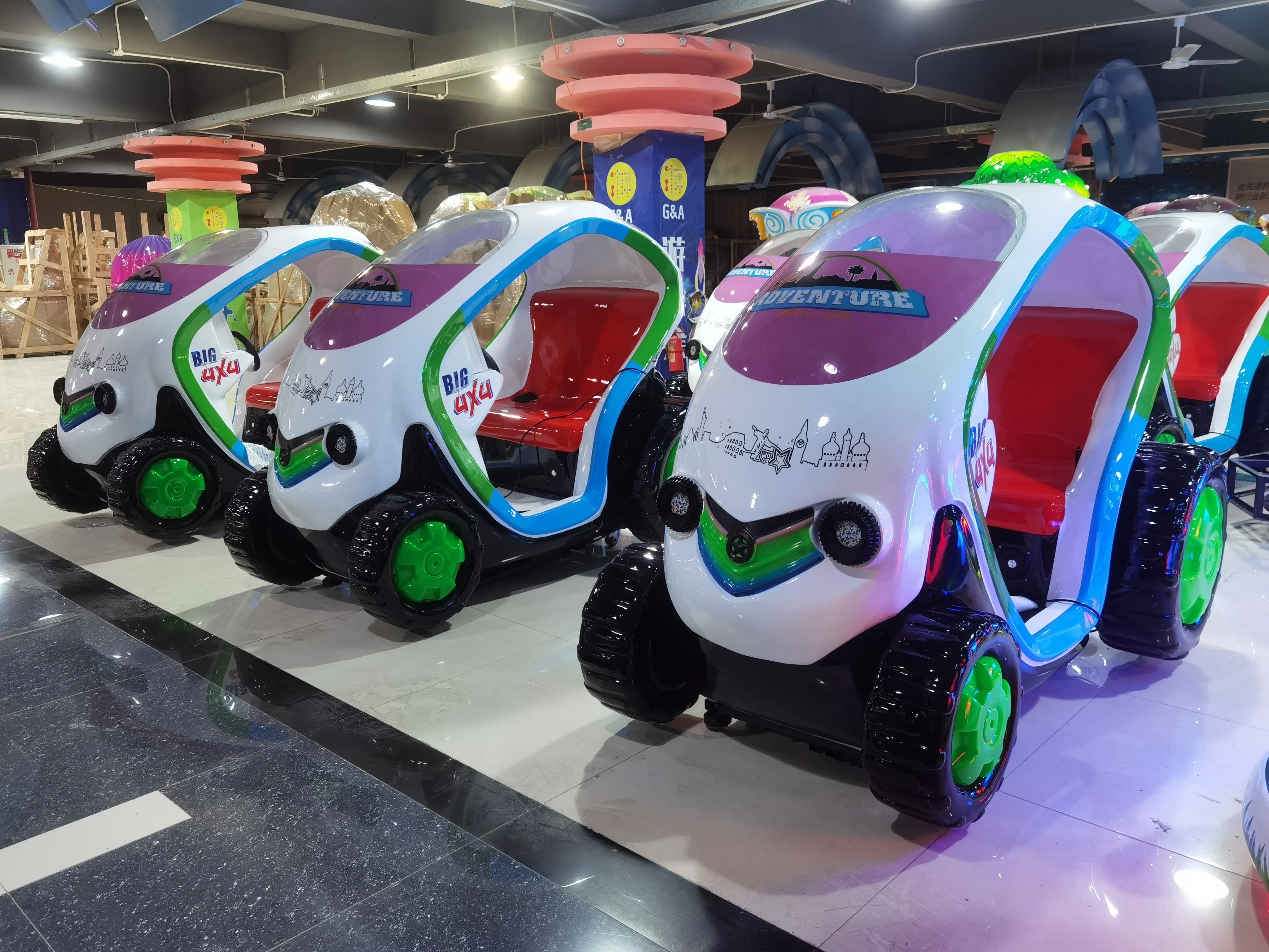 High-end fiberglass indoor Kiddie Rides Coin Operated Arcade Kiddie Swing Kids Video Games Machines for Amusement Children park