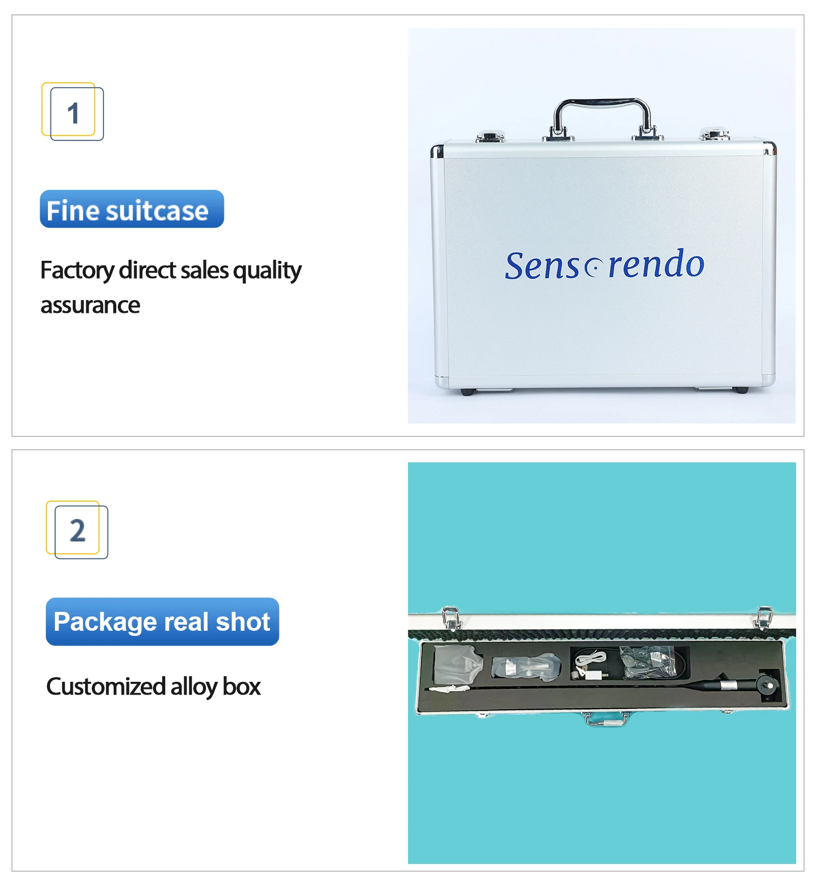 Sensorendo 5.2/2.0mm Touchscreen for Difficult Intubation Flexible Video Laryngoscope rhinolaryngoscope