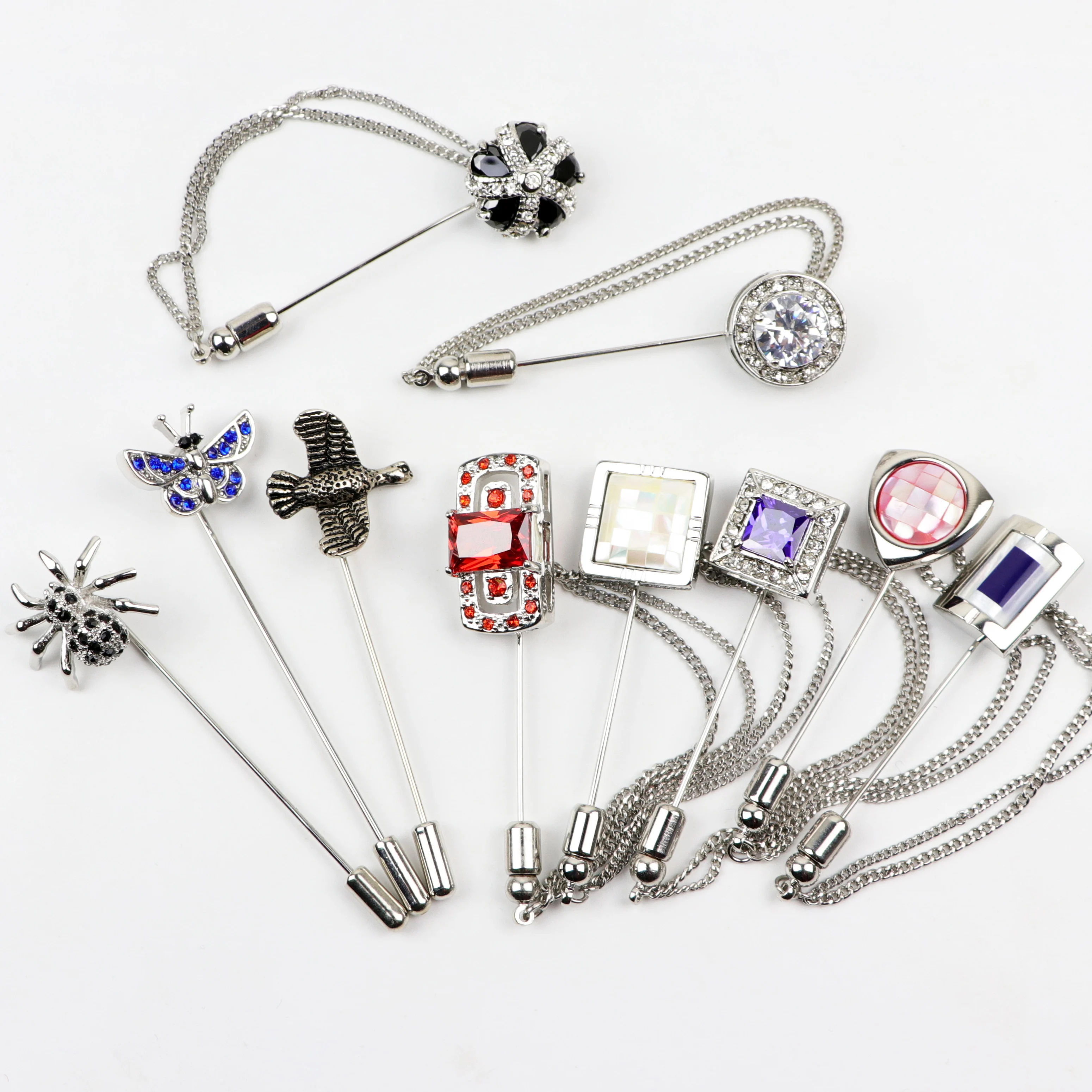 Мужская Винтажная брошь в стиле «Современный костюм», булавка для лацкана, булавка для воротника, булавка для воротника, аксессуары, булавка-бабочка, паук