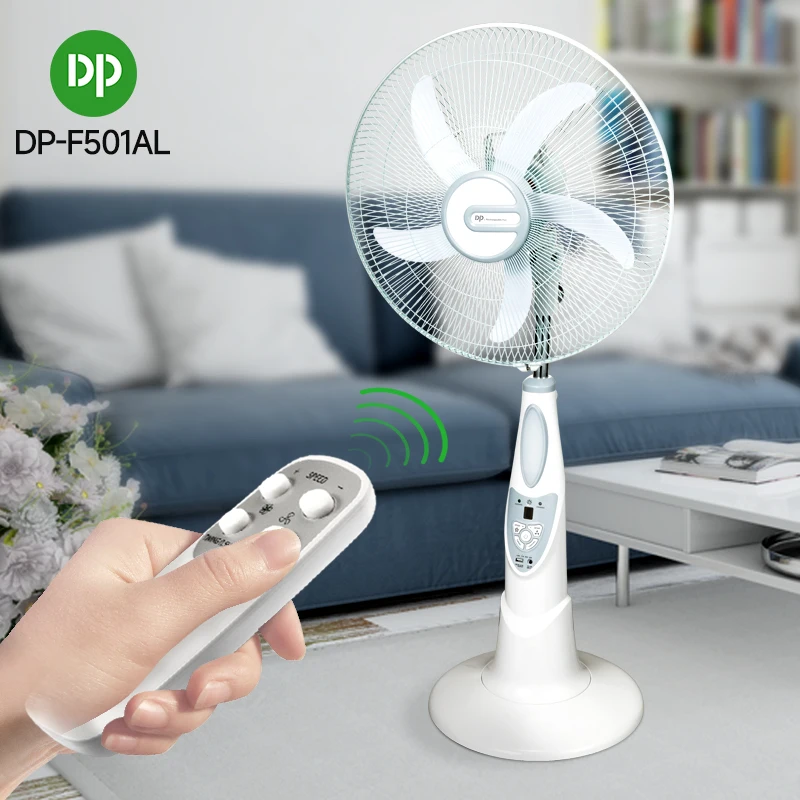 DP 9 Speed Floor Fan 18 inch Stand Pedestal Fan Rechargeable Standing Fan With Remote Control