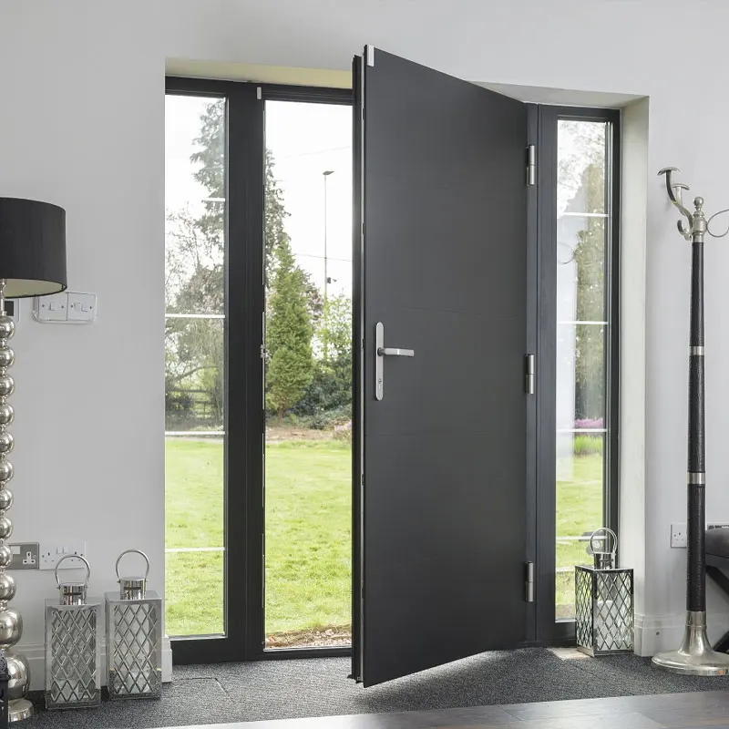 New Modern Italy Design Hot Sale Metal Other Front Entry Door Cheap Price Exterior Steel Security Entrance Doors For Houses