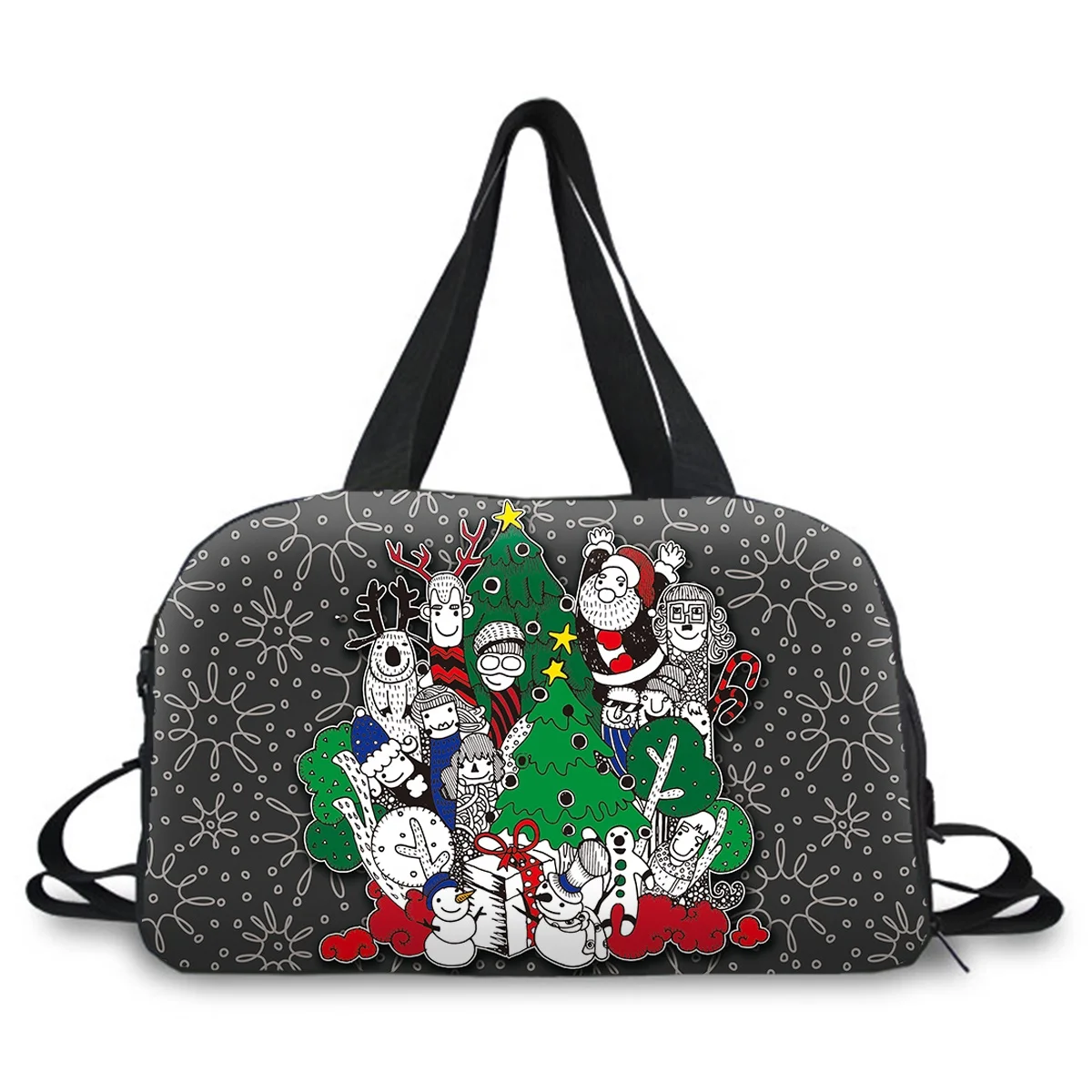 New Fashionable Lightweight  Bags With Shoe Compartment Sports Gym Duffle Bag Travel Luggage Tarpaulin Duffle Bag