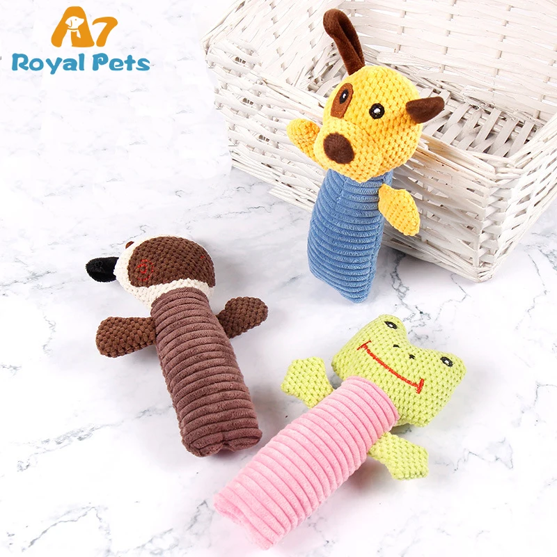 Hot Sale New Pet dog Toys Bulk Knit Soft Plush Stuffed Chew Toy Squeaky Bunnies Toys