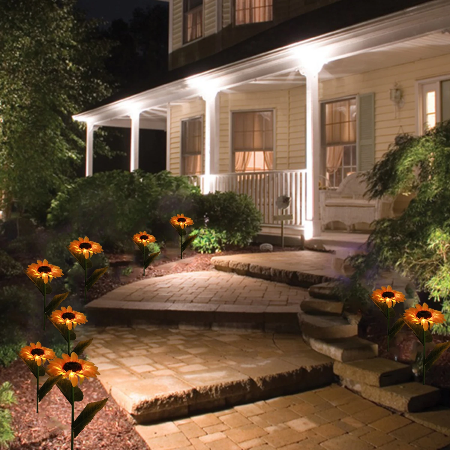 On Demand Outdoor Waterproof Solar Lights Beautiful Sunflower Solar Lights Outdoor China Factory Wholesale Outdoor Led Light