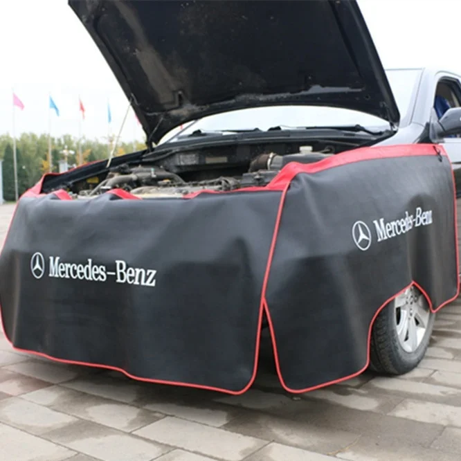 Custom Anti-oil Car Fender Covers PVC PU Magnetic Auto Repair Protection Pad Side Dust Car Fender Cover With Magnetic