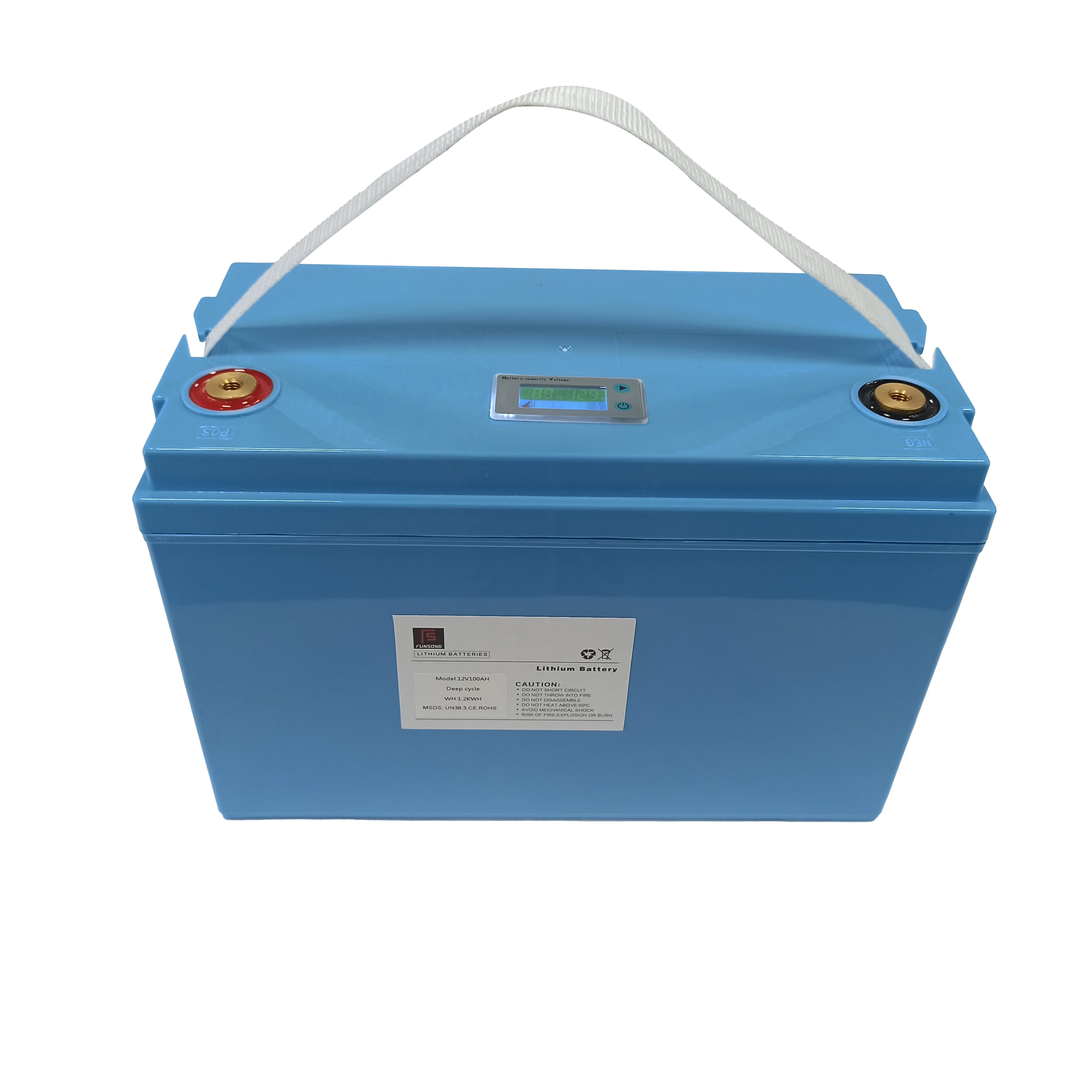 12v 100ah lifepo4 lithium ion battery pack for RV/solar system/Golf Carts/Car