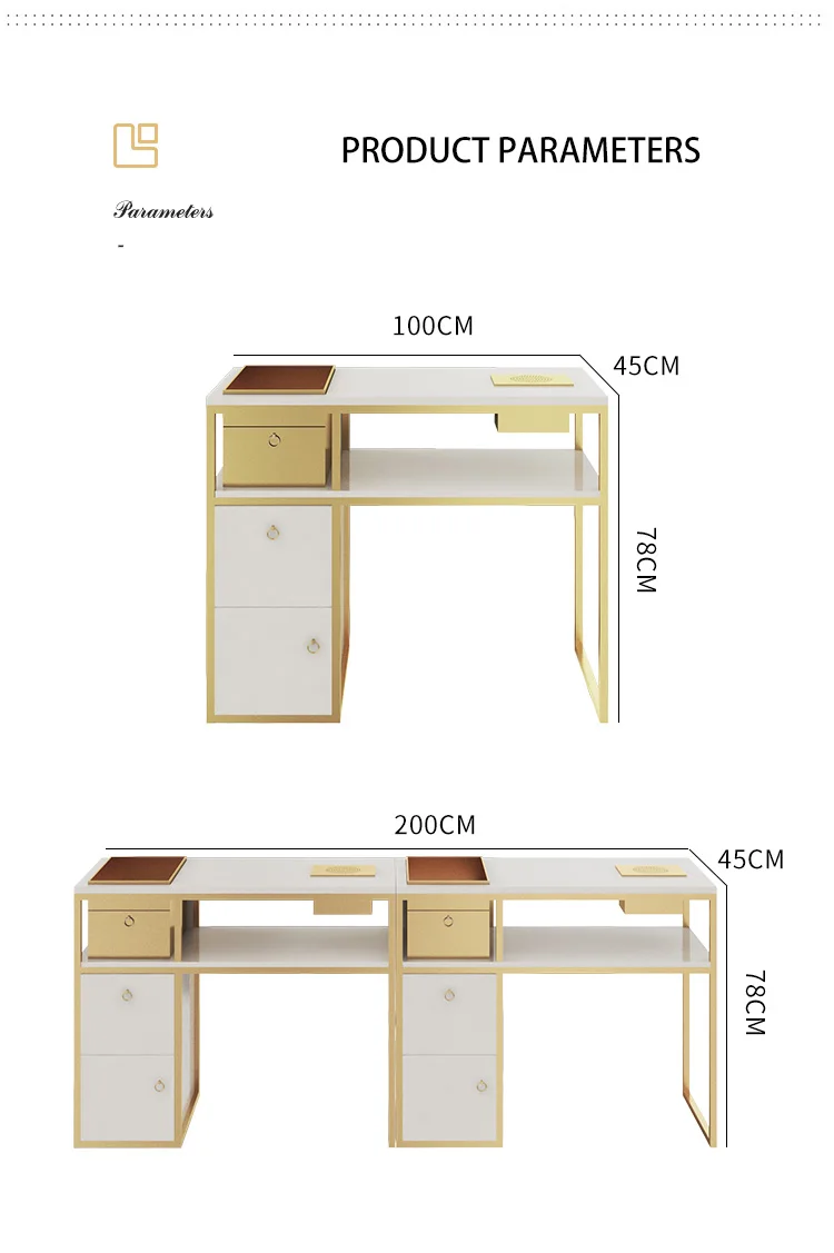 Modern Nail Salon Design Nails Table Salon Manicure Furniture Manicure Desk Stool Chair Desk Nail Salon Tables