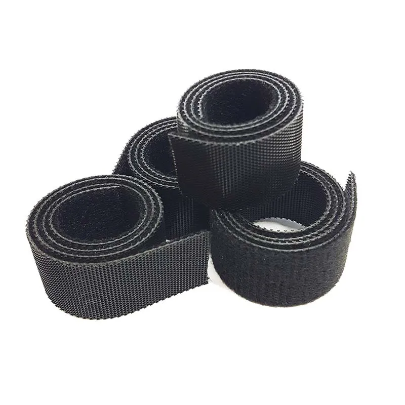 Customize various sizes of high-quality cut hook and loop buckle strap roll elastic velcroes strap