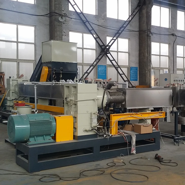 China Factory in zhangjiagang REDSTAR Sale Plastic Recycling Machine Double Screw Two Stage Plastic Pellets Making Granules