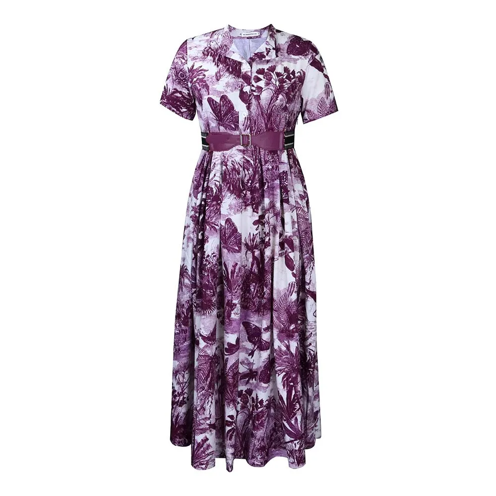 Wholesale Fashion Kitenge Dress Designs For Women Grossiste Vetement Femme African Ladies Dresses