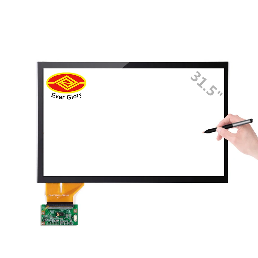 EETI 55 дюймов Ctp пользовательские соленой воды Сопротивление емкостный сенсорный экран панель монитор наложения комплект для Android/win7/8/10/linux OS