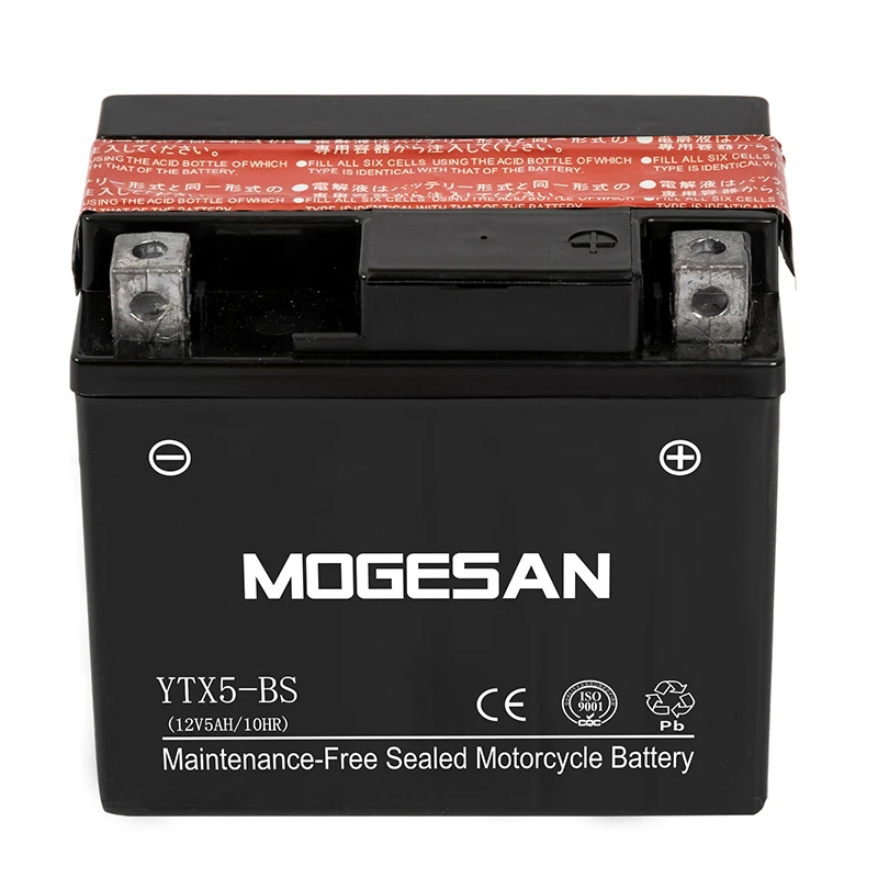 Good Starting Performance 12v YTX9-BS Ebike Scooter Motorcycle Battery