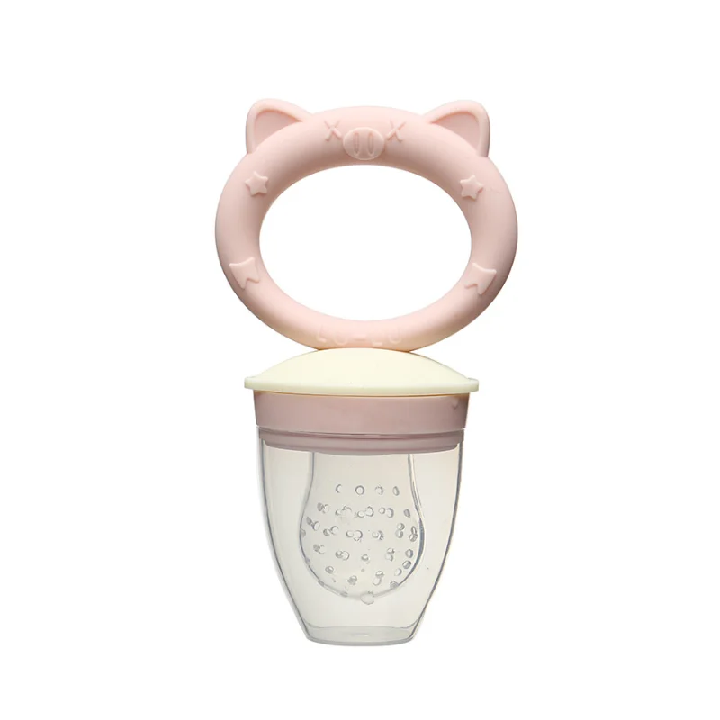 2020 BPA free Infant Nipple Teething Toy 3 Size silicone baby fruit and vegetable feeder