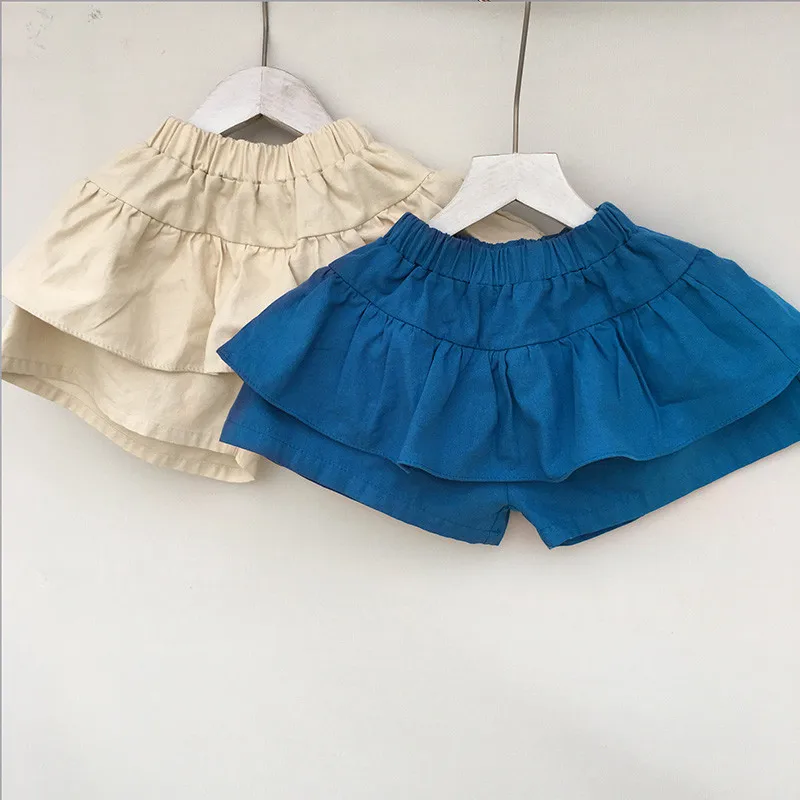 
The new summer girl wears a ruffled solid color short skirt Korean style fashion style cool and comfortable 