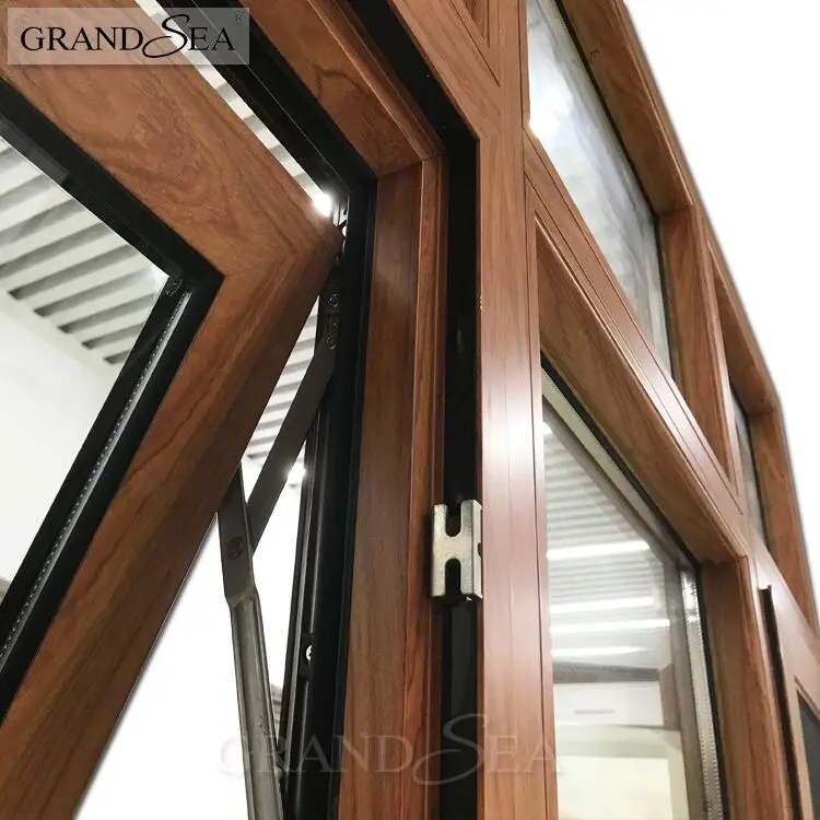 Высокое качество двойной закаленное стекло алюминиевое окно с решеткой дизайн и москитная сетка