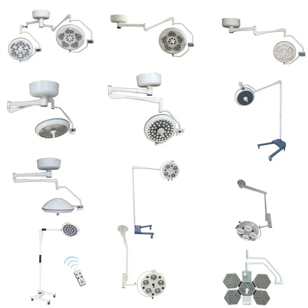 Portable shadowless medical operating room ceiling surgery surgical lamp led wall mounted operation