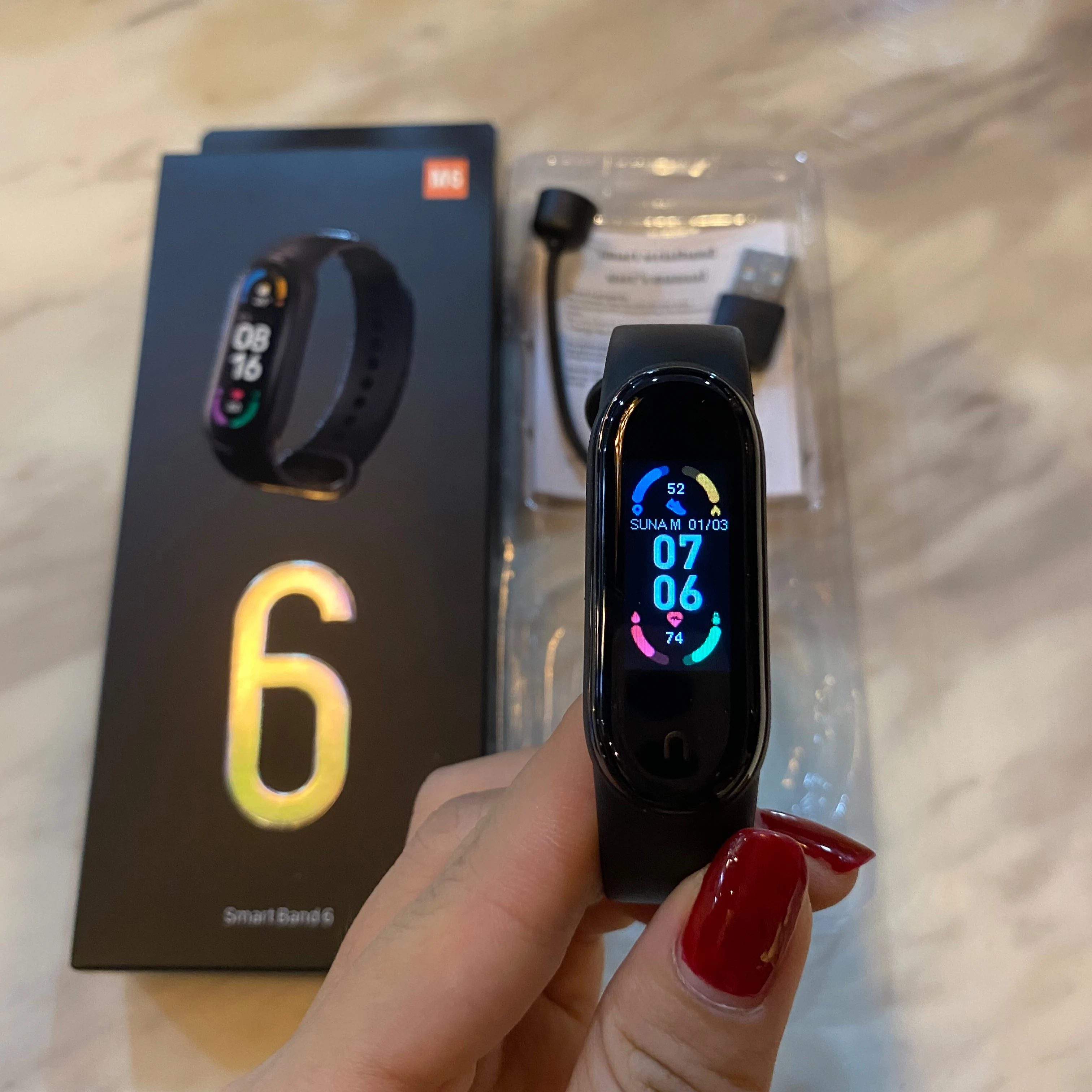 Smartwatch Band 6 Temperature Online Reloj Music Smart Watch Wristband M6 For Huawei Band 6 Xiomi Redmi Smart Watch Band 6