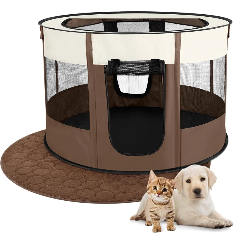 High Quality Reliable Quality Portable Oxford Fabric Round Breathable Multipurpose Pet Playpen