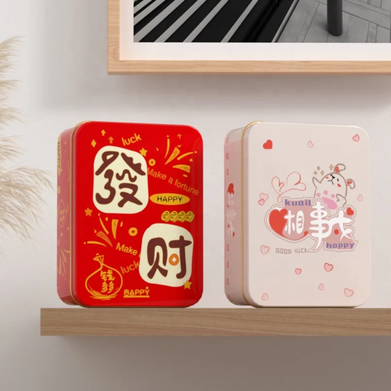 custom tin can customized packaging and logo printing small metal packing tin box