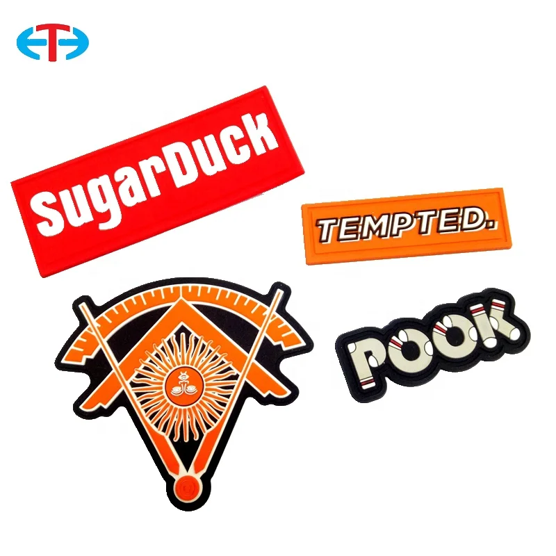 Custom PVC badge/custom silicone label/clothing PVC rubber patch  Label