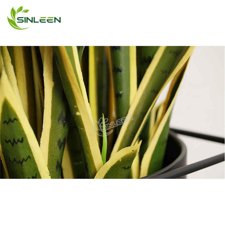 Hot Sale Artificial Plastic Succulent Snake Plant Sansevieria Trifasciata Tree
