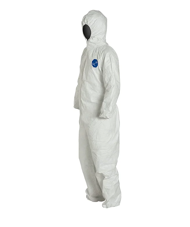  Одноразовый защитный Tyvek 400 DuPont комбинезон с респираторным колпачком и эластичными манжетами