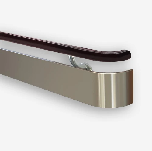 Stainless Steel Solid Wood Handshake Nursing Home School Handrail Hospital Corridor Safety