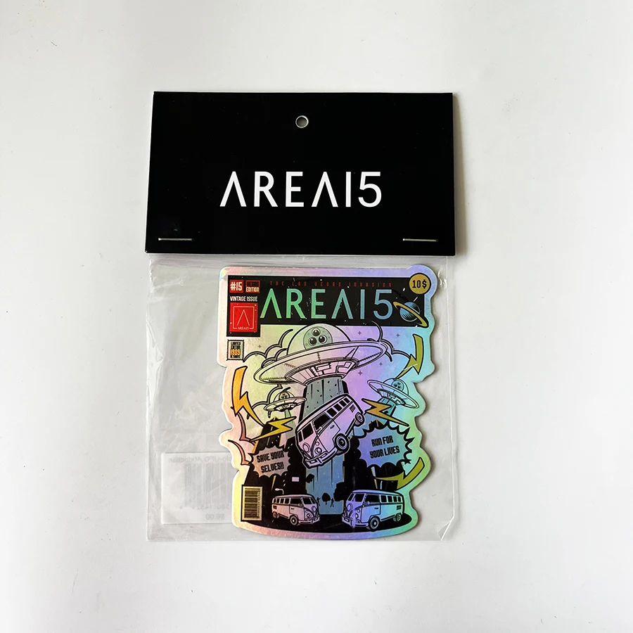 Full color Printed Hologram Soft PVC Rubber Magnet Custom Fridge Magnet Pack with Header Card