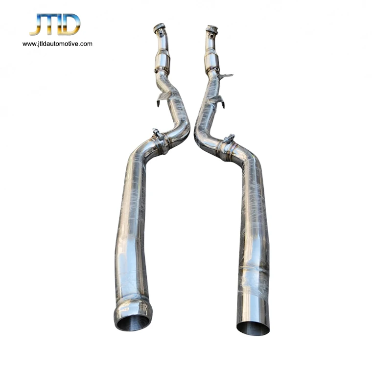 JTLD Exhaust Downpipes with Cat Bypass for Mercedes-Benz CLS63 AMG 4Matic W218