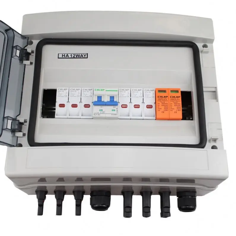 IP65 Waterproof Combiner Box For Solar Panel 4 Inlet 2 Outlet DC1000V PV Box Solar Combiner Box