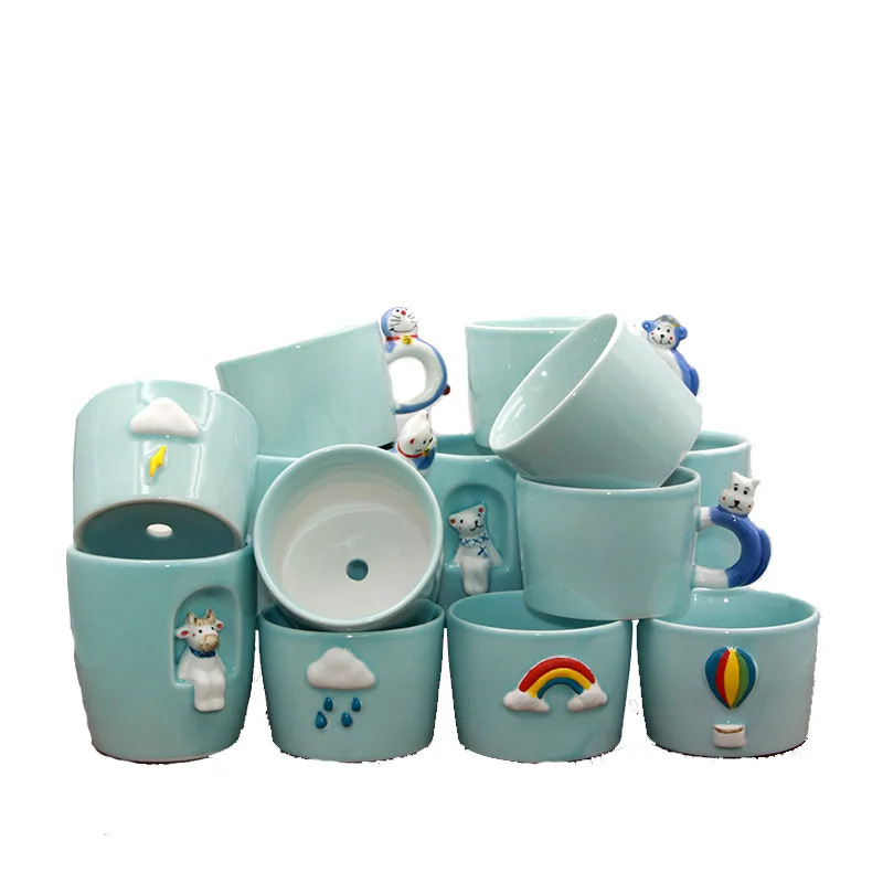 Personalized weather creative ceramic pot indoor meat green plant elegant  animal cartoon cactus flower pot