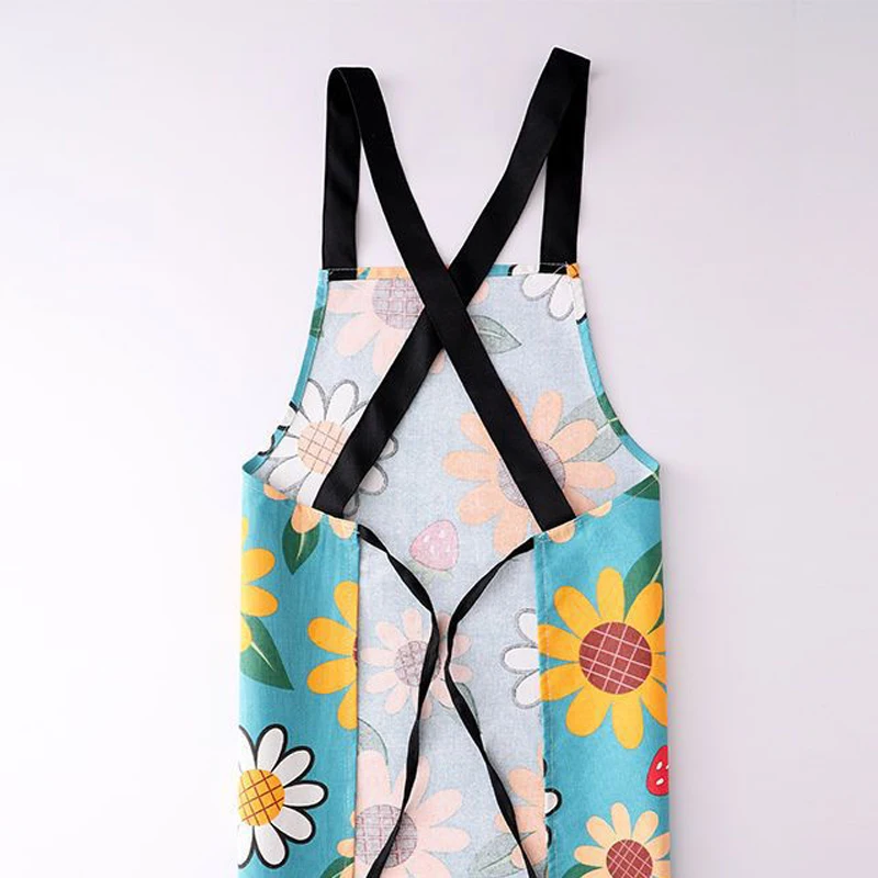 Customize cotton canvas fabric apron dirt-proof canvas workwear apron eco-friendly outdoor canvas apron
