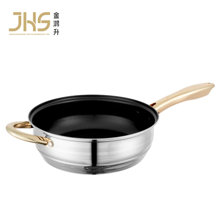 JHS 13 шт. Ресторан кастрюля Нелипкая сковородка для жарки кастрюль и сковородок посуда из нержавеющей стали коокинваре
