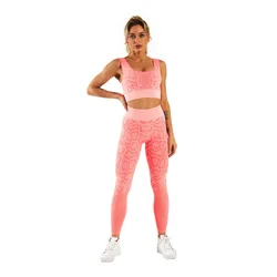 new design fitness vest sexy snakeskin sports wear shockproof seamless high elastic gather yoga bra set