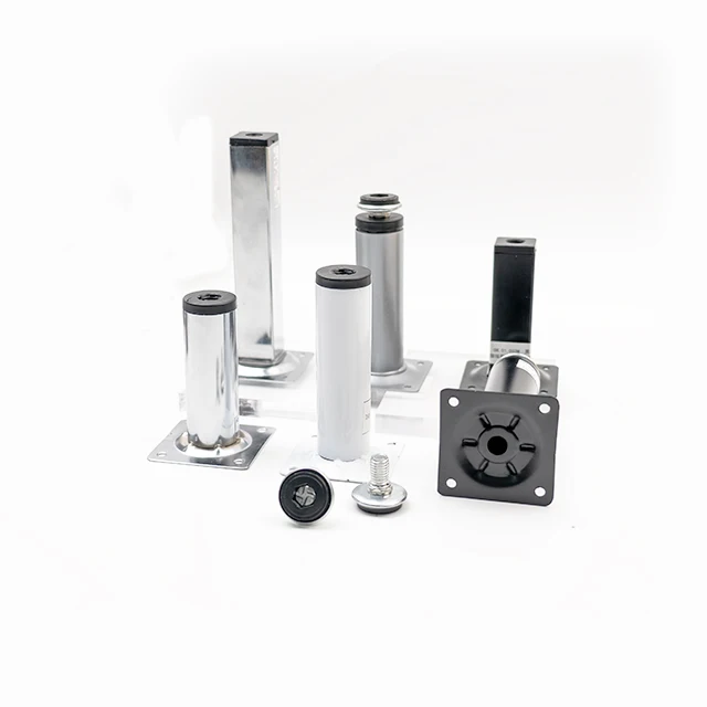 Stainless Steel Furniture Legs 4 Inches Kitchen Adjustable Feet Cabinet Legs Desk Table  Sofa Legs