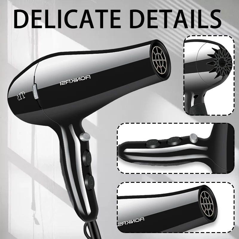 Factory Electric Hair Dryers Blue Light Drying Machine High Quality Not Hair Injury Blow Dryer Hair Blower