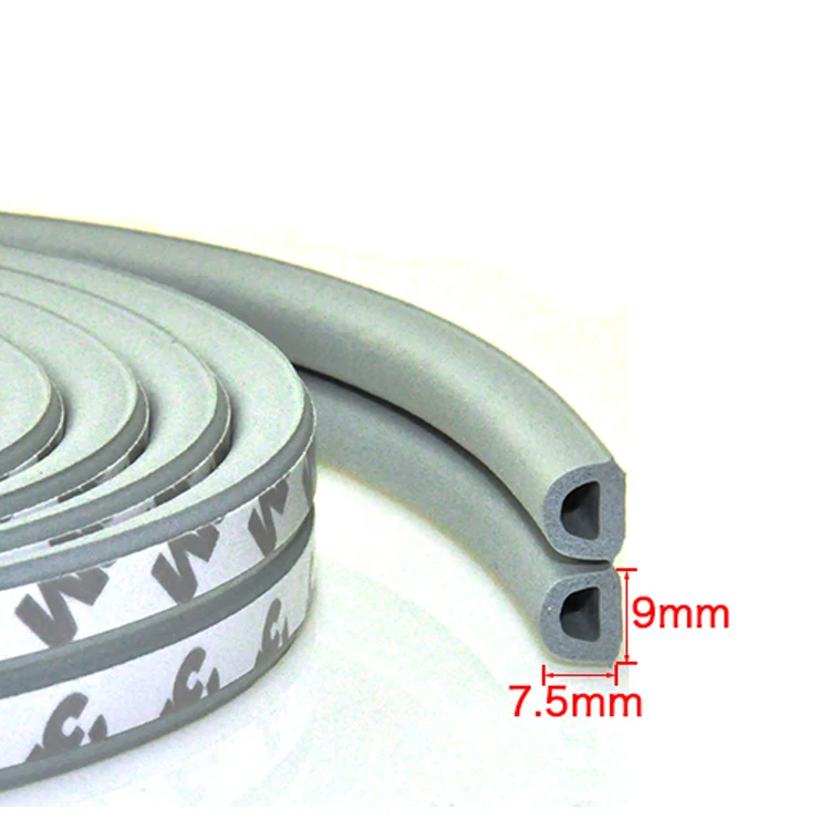 9x7.5mm d-Profile self-adhesive rubber