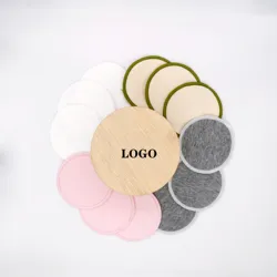 Natural 100 pure cotton reusable make up pads set cotton pads makeup remover