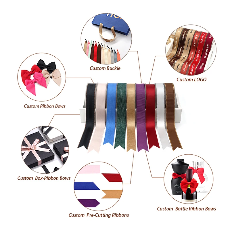 Cheap wholesale white 100% cotton custom ribbon with printed brand name logo