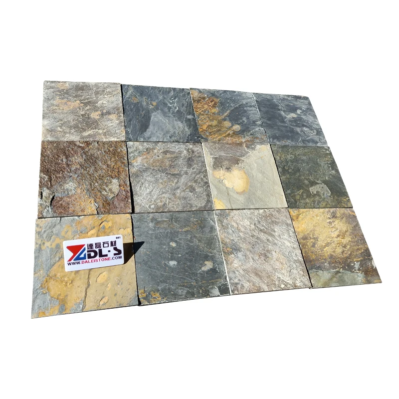 Decorative Rusty Slate Culture Stone Wall Panel Rusty Slate Floor Tile