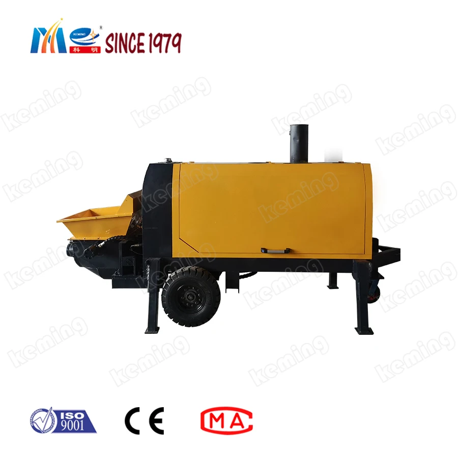 New Condition And Diesel Power Type Mini Concrete Pump With Mixer