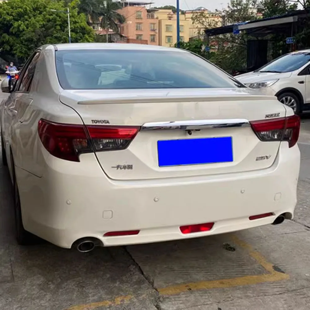For Toyota Reiz Mark X Rear Spoiler 2010-2018 Spoiler Wing Lip AMG Style ABS Material Unpainted Black Carbon