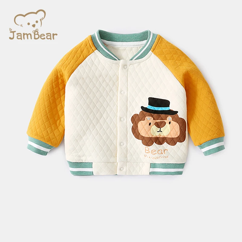 Детская куртка JamBear, демисезонная детская бейсбольная куртка, хлопковая детская осенне-зимняя хлопковая куртка
