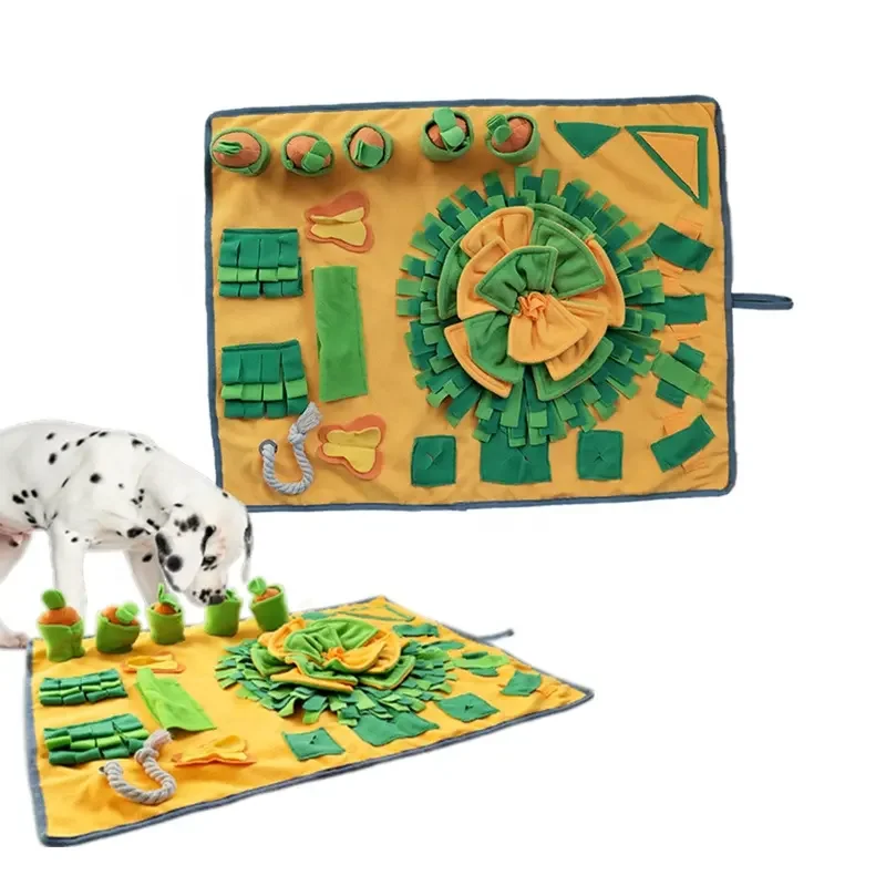 customized pet Snuffle Training Blanket Mat Dogs Application Pet Feeding Mat Pet Sniffing Pads Snuffle Mat For Dog