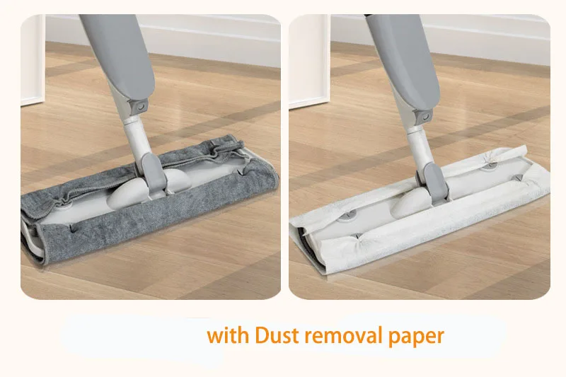 Mops for Floor Cleaning, Microfiber Spray Mop with 300ml Refillable Bottle and 2 Replacement Pads Dry Wet Floor Mop