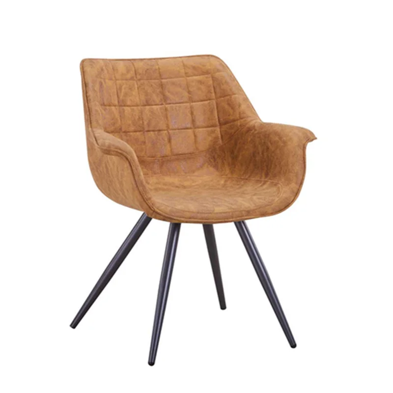 
Modern Luxury Design Fabric Furniture Velvet Dining Chair With Arms Rest For Living Room 