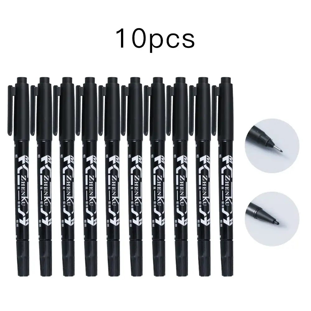 Dragonhawk Disposable Tattoo Skin Marker Pen Dual-Tip 10PCs  Tattoo Marker For Skin