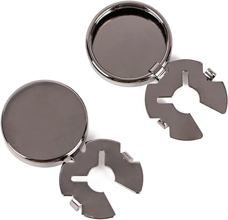Black Button Cover Factory Wholesale Custom Cufflinks With High Quality